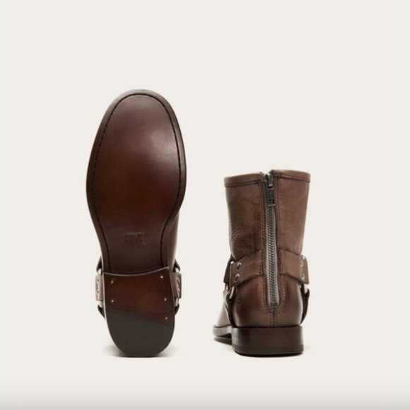 Frye‎ | ‘Phillip’ Harness Short Boot Grey - Picture 3 of 14